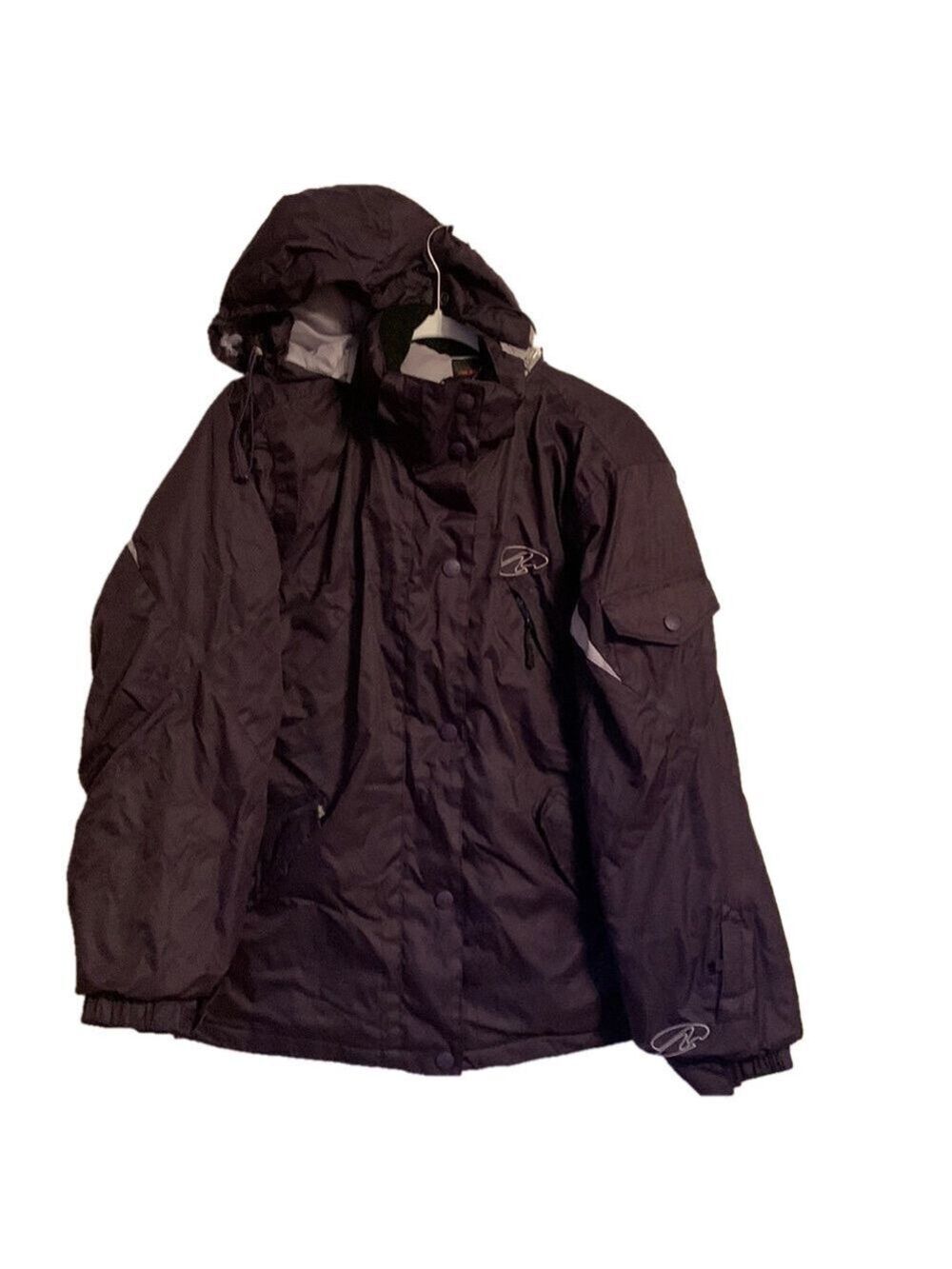 Alpinetek purple ski jacket large hood